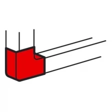 Плоский угол 130x50 мм METRA 638043 Legrand