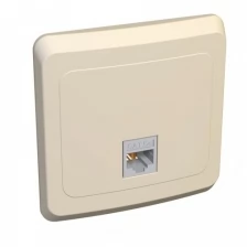 Розетка Этюд Комп 1СП RJ45 Cat 5e в сборе слоновая кость Schneider Electric