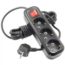 Удлинитель Lux У3-ЕВК-03 3 Sockets 3m Black