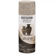 Rust-Oleum American Accents Stone Spray Paint Декоративная краска с эффектом природного камня (отбеленный камень, 0,34 кг)