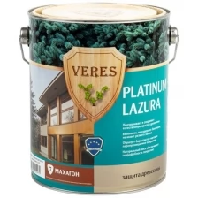 Декоративная пропитка для дерева Veres Platinum Lazura №17, матовая, 0,9 л, золотой бор