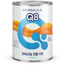 Эмаль ПФ-115 алкидная Formula Q8, глянцевая, 0,9 кг, голубая