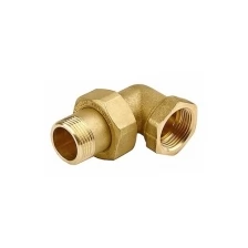 Соединитель GENERAL FITTINGS угловой с накидной гайкой, латунь, г/ш, 3/4″