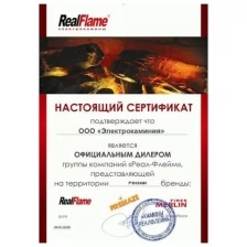 Электрокамин Real Flame Ottawa WT-F614 с очагом 3D Olympic