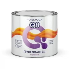 Грунт-эмаль по ржавчине Formula Q8 3 в 1, матовая, 1,9 кг, красно-коричневая