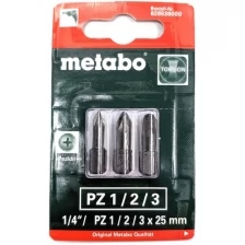 Набор бит METABO pozidriv PZ 1/2/3 torsion (3 шт.) (628538000)