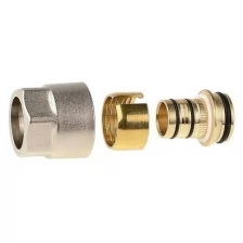 GENERAL FITTINGS 3/4", никелированная латунь, соединитель для металлопластиковых труб 51047-3/4-20