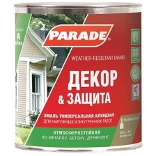 Эмаль PARADE А1 Декор & Защита база А мат. 0,75л Россия 0006304