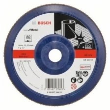 Лепестковый шлифкруг X571 Best for Metal 180x22,23 мм, 80 Bosch (2608607344)