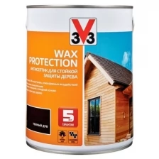 Антисептик с добавлением воска WAX PROTECTION тёмный дуб 2,5 л