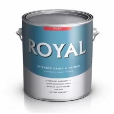 Американская интерьерная краска для стен Royal Interior Flat, 3,78, Ultra White, Ace Paint