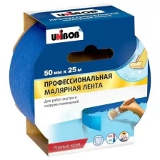 Клейкая лента малярная UNIBOB 48424/89343, 50 мм x 25 м