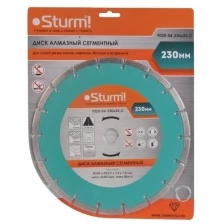 Диск алмазный STURM! 9020-04-230x22-C, сухая резка, сегментный 230мм