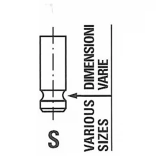 Клапан Двигателя Citroen. Peugeot 1.0 12v 1kr-Fe 05- 23.6x5x89.1 Ex Freccia арт. R6440RNT