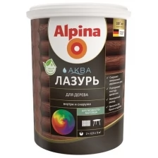 Лазурь защитная для древесины Alpina Аква (10л) рябина