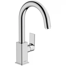 Смеситель для раковины со сливным гарнитуром Hansgrohe Vernis Shape 210 71564000 хром