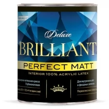 Краска интерьерная Parade Deluxe Brilliant Perfect Matt 100% 0,9л, база А белый