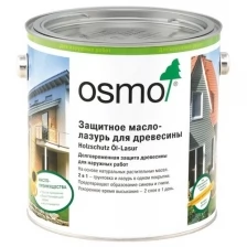 Масло-лазурь для дерева защитное Osmo Holzschuts Ol-Lasur 1150 американский орех шелковисто-матовое 2,5 л