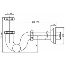 Сифон Nobili AV00105/2CR