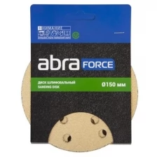 Abraforce Диск шлифовальный Р100 D 150 мм 15 отв. (уп. 5шт.) ABRAforce 90361 (5 уп.)