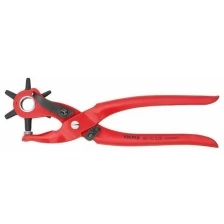 Клещи просечные KNIPEX 9070220 с револьверной головкой с красным порошковым покрытием 220 mm