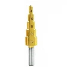 Сверло ступенчатое по металлу Run Energy 4-12 мм Titanium-Coated HSS Step Drill