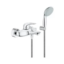 Смеситель для ванны Grohe Eurostyle с изливом и ручным душем, хром 33592003