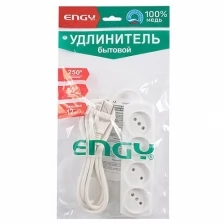 Удлинитель Engy Премиум 3м/4роз. (ПВС 2х0 75)